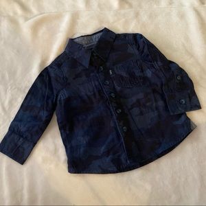 4/$20 NWOT Cherokee indigo camo shirt